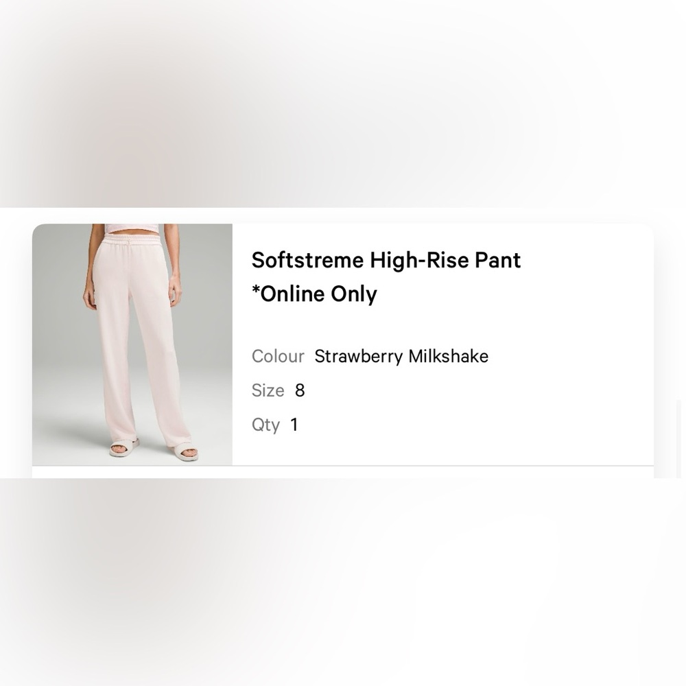 Lululemon Softstreme High Rise Pants